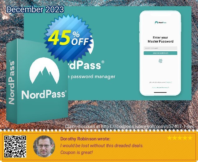 NordPass Premium Plan 45% OFF