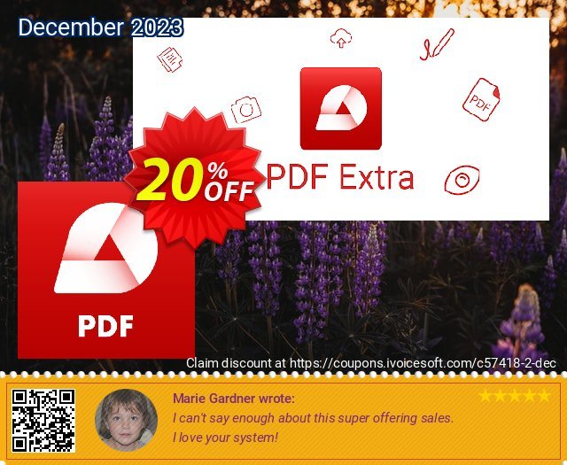 PDFextra wunderbar Außendienst-Promotions Bildschirmfoto