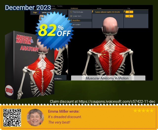 Muscle & Motion Anatomy 3 years 惊人的 产品销售 软件截图