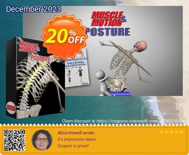 Muscle & Motion Posture 1 month discount 20% OFF, 2024 Int' Nurses Day offering sales. 20% OFF Muscle & Motion Posture 1 month, verified
