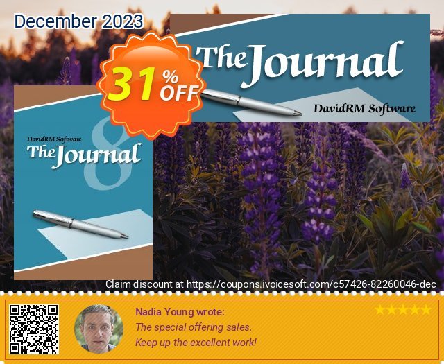 DavidRM The Journal discount 31% OFF, 2024 April Fools' Day promo sales. 31% OFF DavidRM The Journal, verified