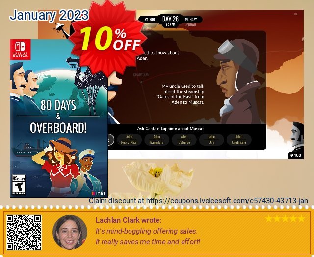 [Nintendo Switch] 80 Days and Overboard 10% OFF