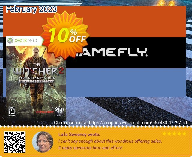 [Xbox 360] Witcher 2: Assassins of Kings Enhanced Edition discount 10% OFF, 2023 American Heart Month offering sales. [Xbox 360] Witcher 2: Assassins of Kings Enhanced Edition Deal GameFly