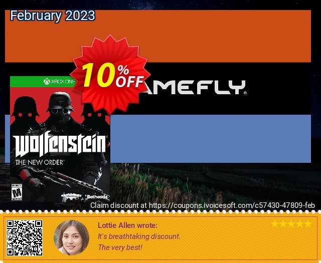 [Xbox One] Wolfenstein: The New Order discount 10% OFF, 2023 New Year's Day offer. [Xbox One] Wolfenstein: The New Order Deal GameFly