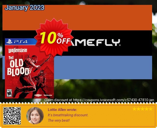 [Playstation 4] Wolfenstein: The Old Blood 令人敬畏的 产品销售 软件截图