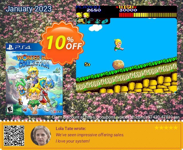 [Playstation 4] Wonder Boy Collection 令人印象深刻的 优惠码 软件截图