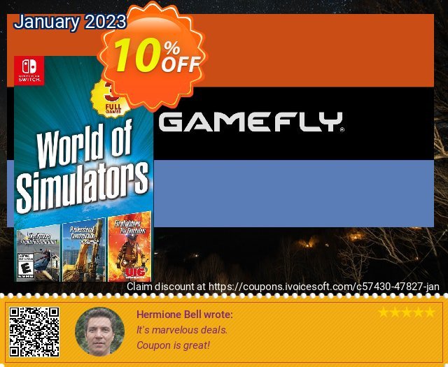 [Nintendo Switch] World of Simulators discount 10% OFF, 2023 New Year's Weekend deals. [Nintendo Switch] World of Simulators Deal GameFly