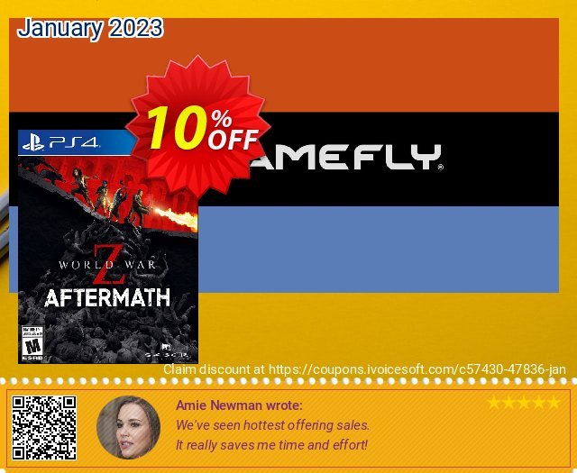 [Playstation 4] World War Z: Aftermath discount 10% OFF, 2023 Valentines Day offering sales. [Playstation 4] World War Z: Aftermath Deal GameFly