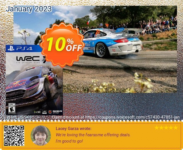 [Playstation 4] WRC 7 discount 10% OFF, 2023 Library Lovers Month promo sales. [Playstation 4] WRC 7 Deal GameFly