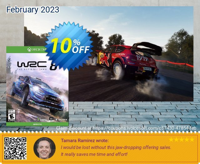 [Xbox One] WRC 8: The Official Game discount 10% OFF, 2023 Chocolate Day offering sales. [Xbox One] WRC 8: The Official Game Deal GameFly