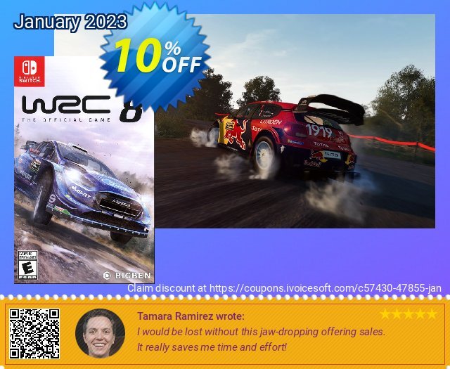 [Nintendo Switch] WRC 8: The Official Game discount 10% OFF, 2023 Teddy Day offering sales. [Nintendo Switch] WRC 8: The Official Game Deal GameFly