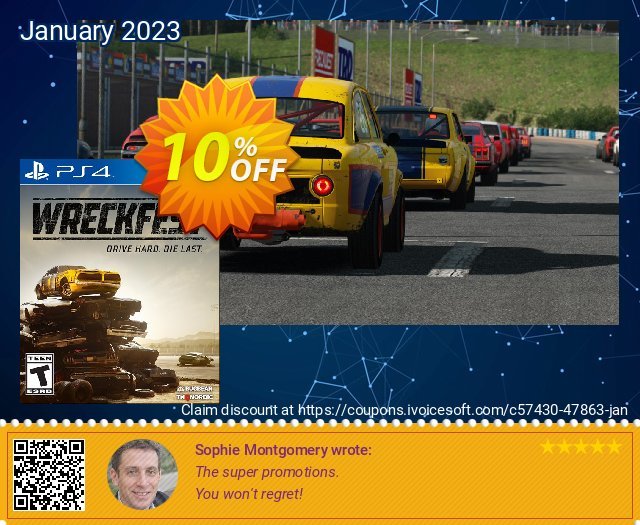 [Playstation 4] Wreckfest discount 10% OFF, 2023 Spring promotions. [Playstation 4] Wreckfest Deal GameFly