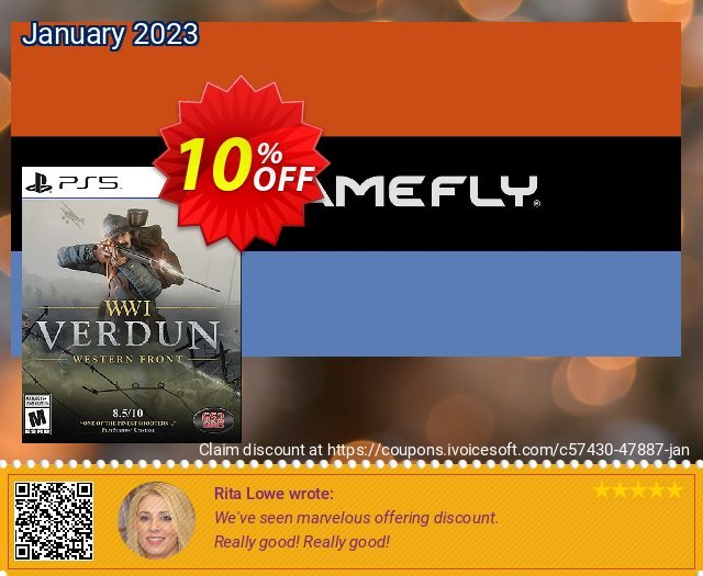 [Playstation 5] WWI: Verdun - Western Front discount 10% OFF, 2023 Chocolate Day offering sales. [Playstation 5] WWI: Verdun - Western Front Deal GameFly