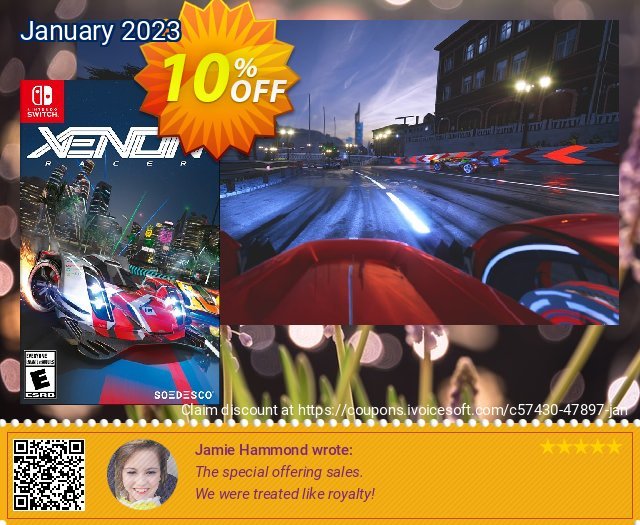 [Nintendo Switch] Xenon Racer discount 10% OFF, 2023 New Year's Weekend offering sales. [Nintendo Switch] Xenon Racer Deal GameFly