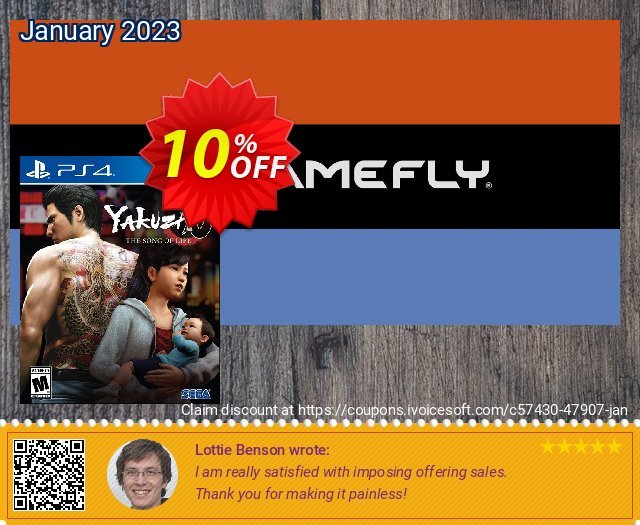 [Playstation 4] Yakuza 6: The Song of Life discount 10% OFF, 2023 New Year's Day offering sales. [Playstation 4] Yakuza 6: The Song of Life Deal GameFly