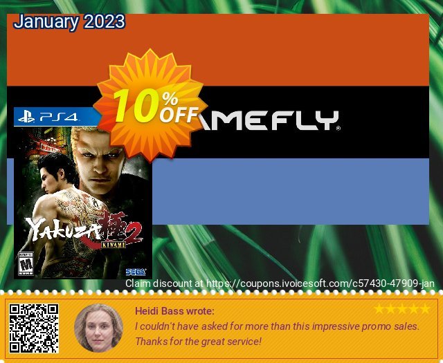 [Playstation 4] Yakuza Kiwami 2 discount 10% OFF, 2023 Chocolate Day promo. [Playstation 4] Yakuza Kiwami 2 Deal GameFly