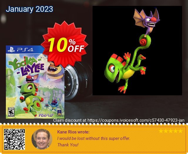 [Playstation 4] Yooka-Laylee discount 10% OFF, 2023 January offer. [Playstation 4] Yooka-Laylee Deal GameFly