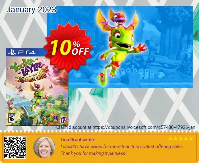 [Playstation 4] Yooka-Laylee and the Impossible Lair 特殊 销售 软件截图