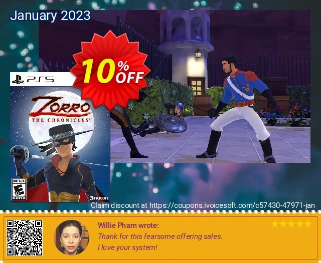 [Playstation 5] Zorro: The Chronicles 令人恐惧的 销售折让 软件截图
