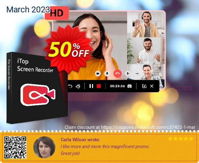 iTop screen Recorder (1 Year / 1 PC) 50% OFF