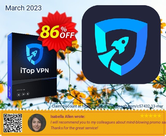 iTop VPN for MAC (1 Month) discount 86% OFF, 2024 Resurrection Sunday offering sales. 86% OFF iTop VPN for MAC (1 Month), verified