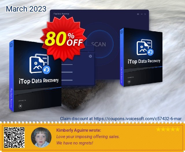 iTop Data Recovery (1 Month) discount 80% OFF, 2024 April Fools' Day offering sales. 80% OFF iTop Data Recovery Lifetime, verified