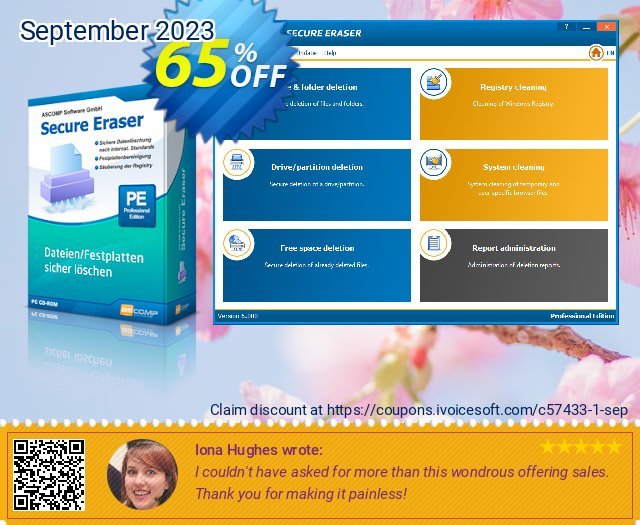 ASCOMP Secure Eraser discount 65% OFF, 2024 Working Day offer. 66% OFF ASCOMP Secure Eraser, verified