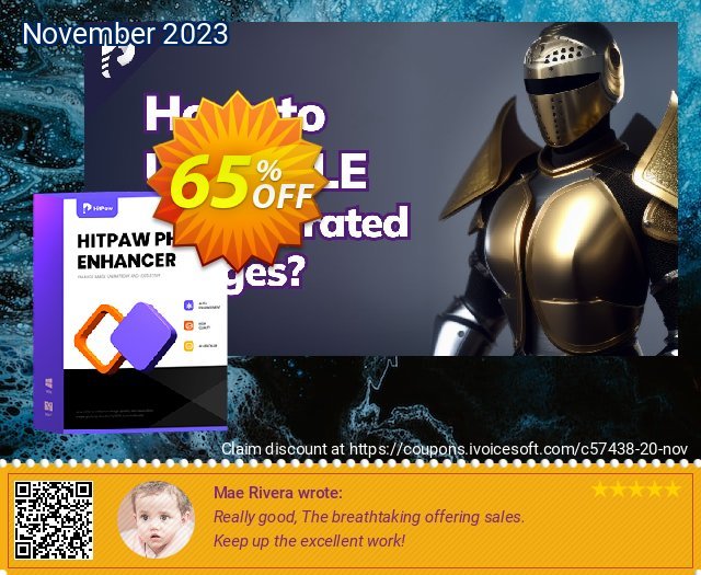 HitPaw Photo Enhancer (1 month) khusus penawaran promosi Screenshot