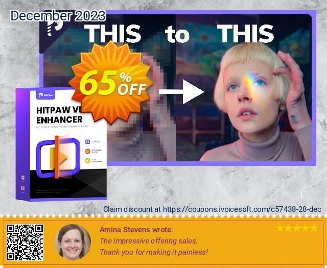 HitPaw Video Enhancer Lifetime besten Verkaufsförderung Bildschirmfoto