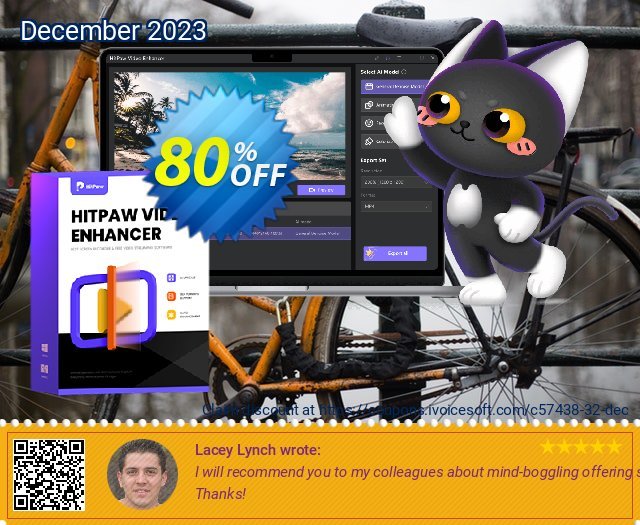 HitPaw Video Enhancer MAC (1 Month) tersendiri kupon Screenshot