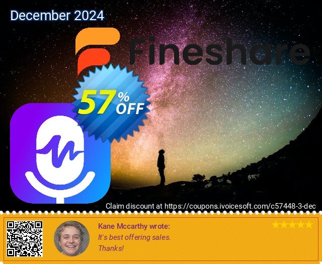 FineShare VoiceTrans Annual Plan discount 57% OFF, 2024 Christmas Eve offering sales. 