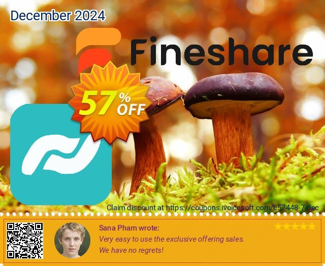 FineShare FineVoice discount 57% OFF, 2024 Christmas & New Year offering sales. 