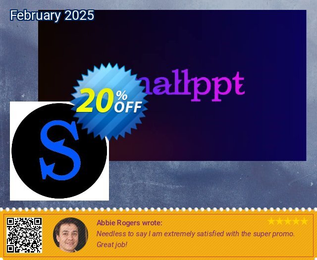 Smallppt Year Plan discount 20% OFF, 2025 April Fools Day offering sales. 20% OFF Smallppt Year Plan, verified