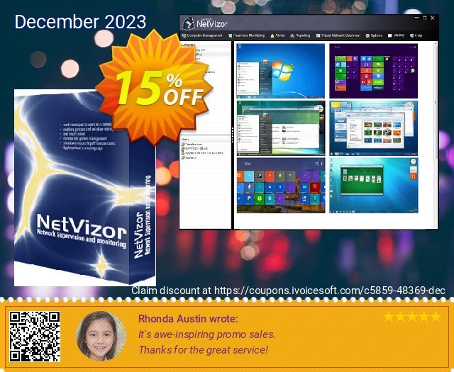 Spytech NetVizor (50/100/250 Computers) Exzellent Ermäßigung Bildschirmfoto