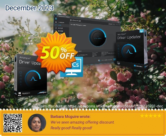 Ashampoo Driver Updater discount 50% OFF, 2023 New Year's eve offering discount. 50% OFF Ashampoo Driver Updater, verified