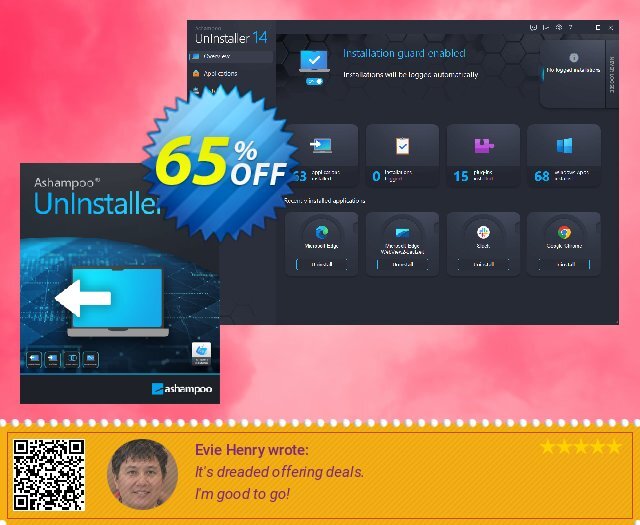 The excellent offering sales of Ashampoo UnInstaller