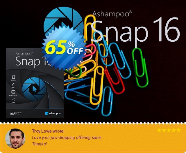 Ashampoo Snap 16 discount 65% OFF, 2024 Easter promo sales. 65% OFF Ashampoo Snap 16, verified