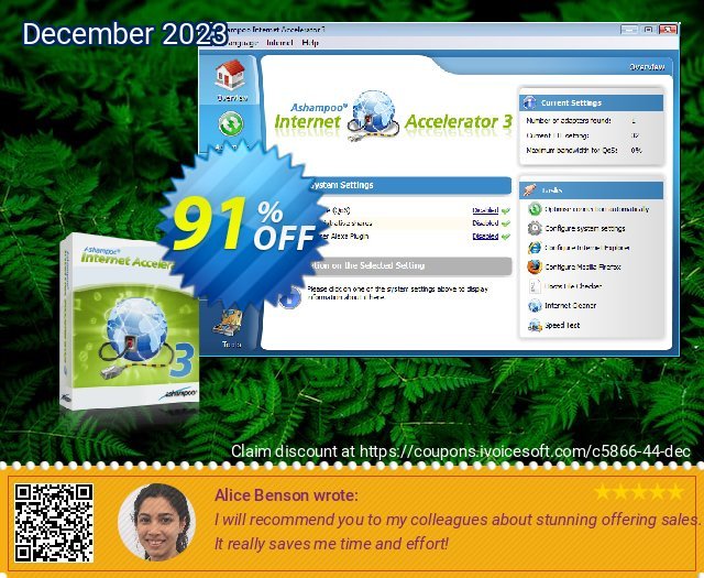 Ashampoo Internet Accelerator 3 hebat penawaran deals Screenshot