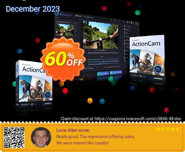 Ashampoo ActionCam wundervoll Rabatt Bildschirmfoto
