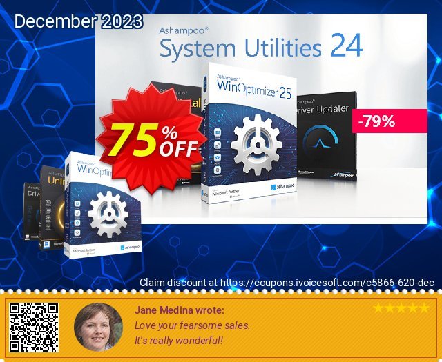 Ashampoo System Utilities 25 discount 75% OFF, 2023 Podcast Day offering sales. 75% OFF Ashampoo System Utilities 24, verified
