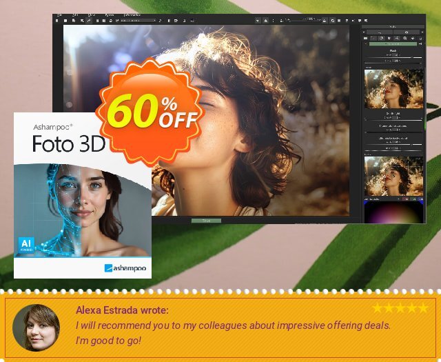 Ashampoo Foto 3D 令人印象深刻的 产品销售 软件截图