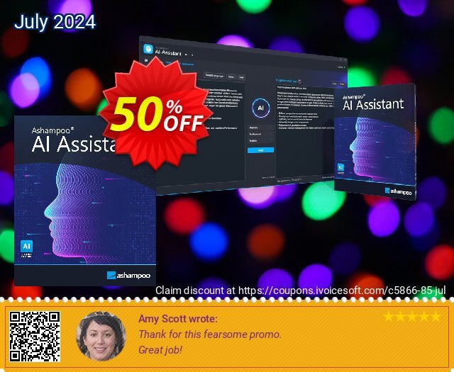 Ashampoo AI Assistant discount 50% OFF, 2024 Grandparents Day offering sales. 50% OFF Ashampoo AI Assistant, verified