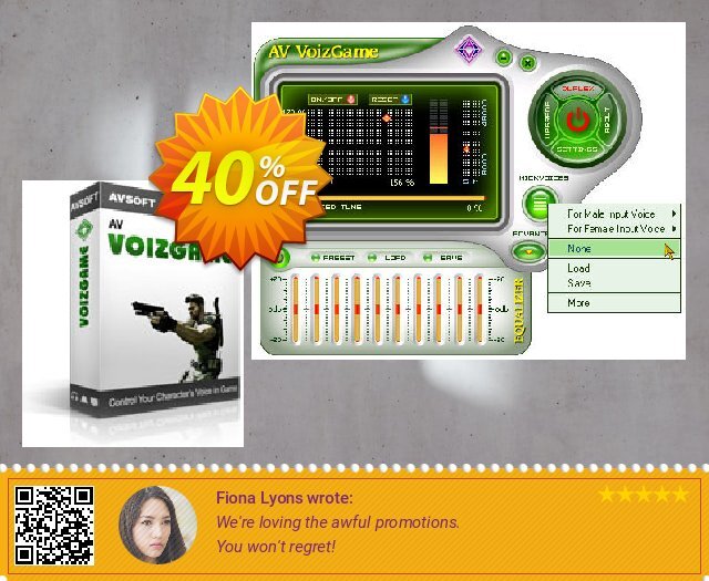 AV VoizGame discount 40% OFF, 2024 Int' Nurses Day sales. AV VoizGame, voice changer for gamming Kick Start 2024