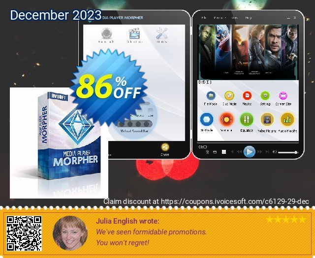 Media Player Morpher PLUS discount 86% OFF, 2022 Boxing Day promotions. Media Player Morpher Audio4fun offer 85% OFF