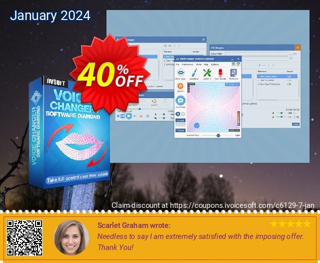 AV Voice Changer Software Diamond 9.5 aufregenden Preisnachlässe Bildschirmfoto