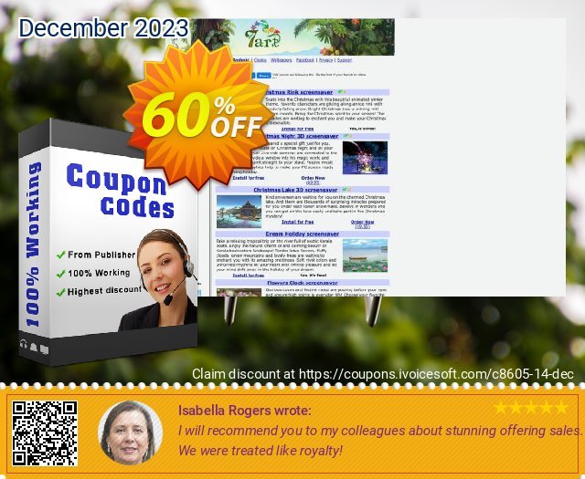 3D Space Christmas ScreenSaver discount 60% OFF, 2024 Spring offering deals. 60% discount Cart
