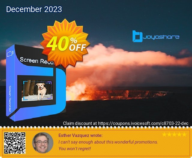 JOYOshare Screen Recorder for Mac discount 40% OFF, 2022 Memorial Day offering sales. 40% OFF JOYOshare Screen Recorder for Mac, verified