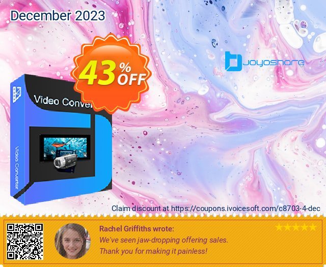 JOYOshare Video Converter discount 43% OFF, 2024 World Backup Day offering sales. 43% OFF JOYOshare Video Converter, verified