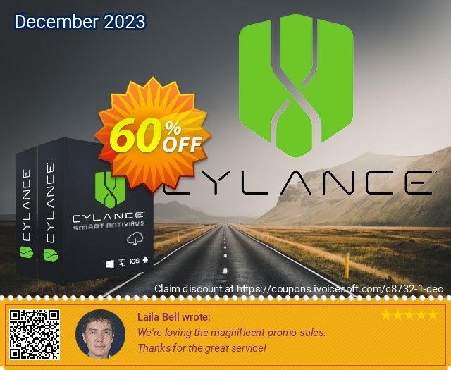 Cylance Smart Antivirus discount 60% OFF, 2024 April Fools' Day promotions. 60% OFF Cylance Smart Antivirus, verified