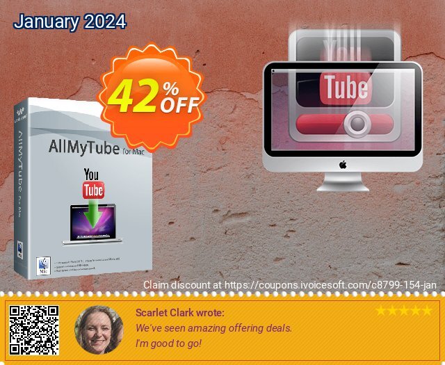 Wondershare AllMyTube for Mac discount 42% OFF, 2022 Back to School offering sales. 30% OFF Wondershare AllMyTube for Mac, verified